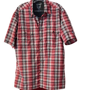 Kuhl Red and Black Plaid Casual Shirt XL